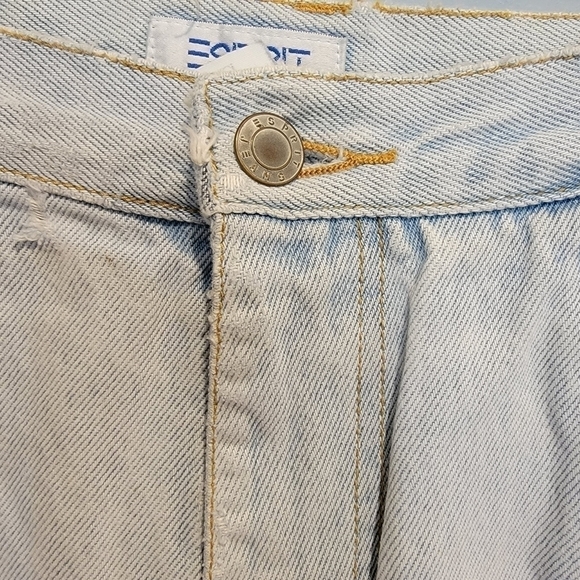 Vintage Cut-Off Esprit High Rise Shorts Mom Shorts Distressed Light was Size 11 - Picture 8 of 17